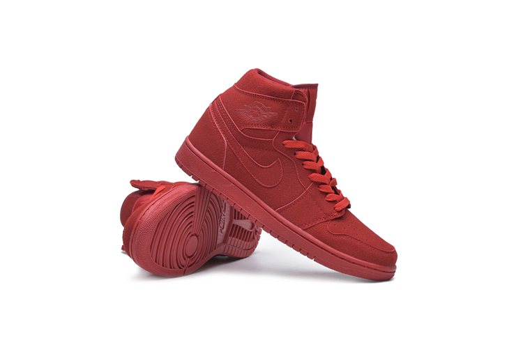 New Air Jordan 1 Sky All Red Shoes - Click Image to Close